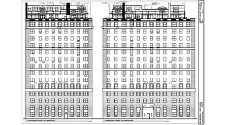 1150 Fifth Avenue building elevation drawing